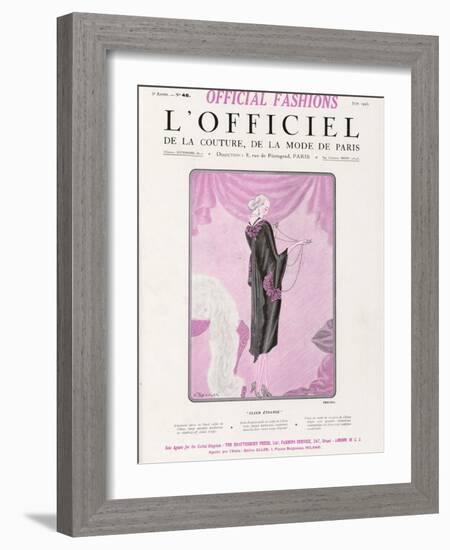 L'Officiel, June 1925 - Fleur Étrange-Drecoll-Framed Art Print