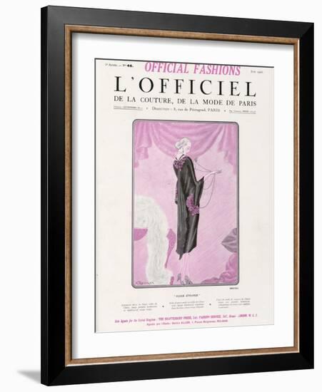 L'Officiel, June 1925 - Fleur Étrange-Drecoll-Framed Art Print