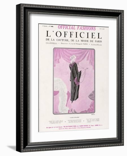 L'Officiel, June 1925 - Fleur Étrange-Drecoll-Framed Art Print
