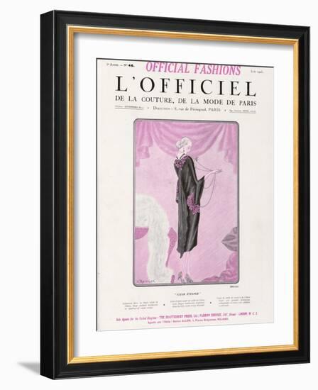 L'Officiel, June 1925 - Fleur Étrange-Drecoll-Framed Art Print