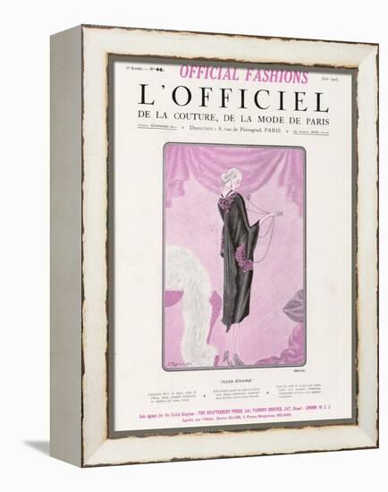 L'Officiel, June 1925 - Fleur Étrange-Drecoll-Framed Stretched Canvas