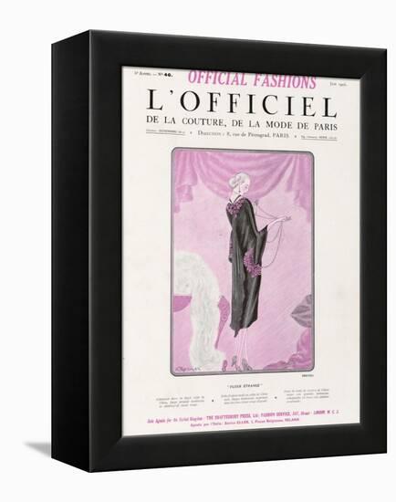 L'Officiel, June 1925 - Fleur Étrange-Drecoll-Framed Stretched Canvas