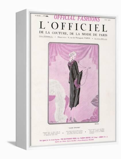 L'Officiel, June 1925 - Fleur Étrange-Drecoll-Framed Stretched Canvas