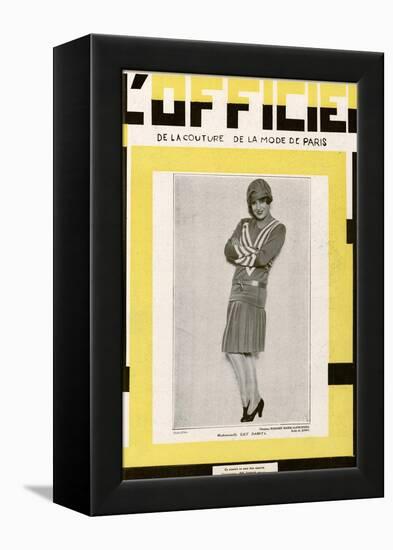 L'Officiel, June 1928 - Mlle Lily Damita-Madame D'Ora-Framed Stretched Canvas