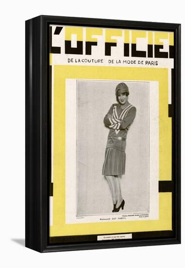 L'Officiel, June 1928 - Mlle Lily Damita-Madame D'Ora-Framed Stretched Canvas