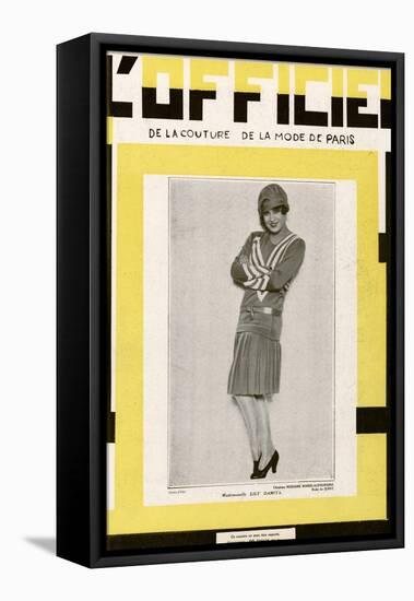 L'Officiel, June 1928 - Mlle Lily Damita-Madame D'Ora-Framed Stretched Canvas