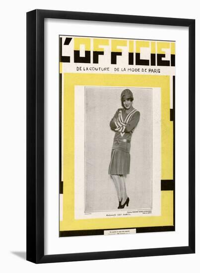 L'Officiel, June 1928 - Mlle Lily Damita-Madame D'Ora-Framed Art Print