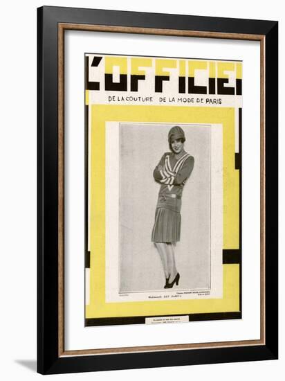 L'Officiel, June 1928 - Mlle Lily Damita-Madame D'Ora-Framed Art Print