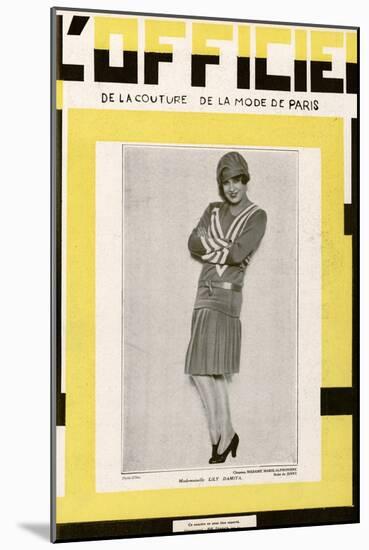 L'Officiel, June 1928 - Mlle Lily Damita-Madame D'Ora-Mounted Art Print