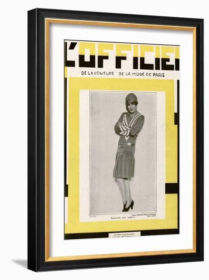 L'Officiel, June 1928 - Mlle Lily Damita-Madame D'Ora-Framed Art Print