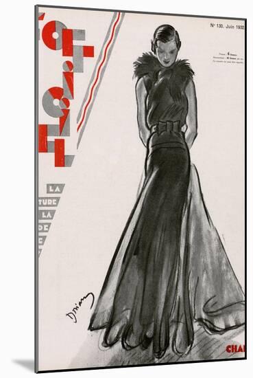 L'Officiel, June 1932 - Création Chanel-Drian-Mounted Art Print
