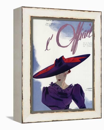 L'Officiel, June 1936 - Le Monnier-Lbenigni-Framed Stretched Canvas