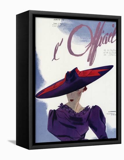 L'Officiel, June 1936 - Le Monnier-Lbenigni-Framed Stretched Canvas