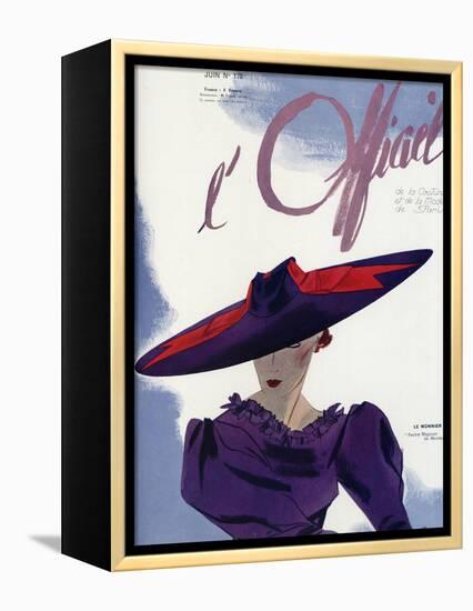 L'Officiel, June 1936 - Le Monnier-Lbenigni-Framed Stretched Canvas