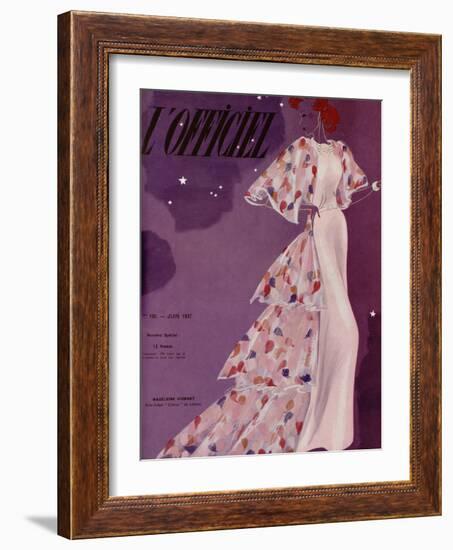 L'Officiel, June 1937 - Madeleine Vionnet-Lbenigni-Framed Art Print