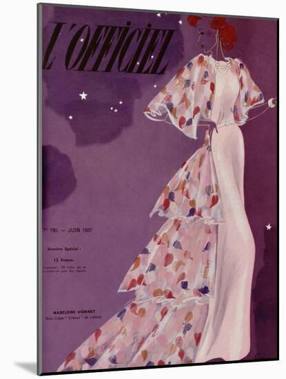 L'Officiel, June 1937 - Madeleine Vionnet-Lbenigni-Mounted Art Print