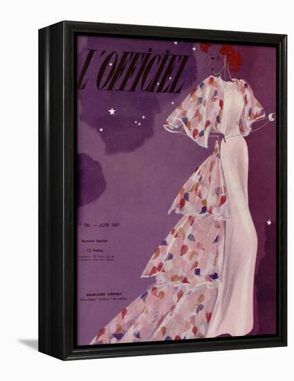 L'Officiel, June 1937 - Madeleine Vionnet-Lbenigni-Framed Stretched Canvas