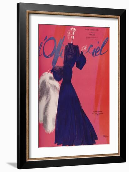 L'Officiel, June 1938 - Madeleine Vionn-Lbenigni-Framed Art Print