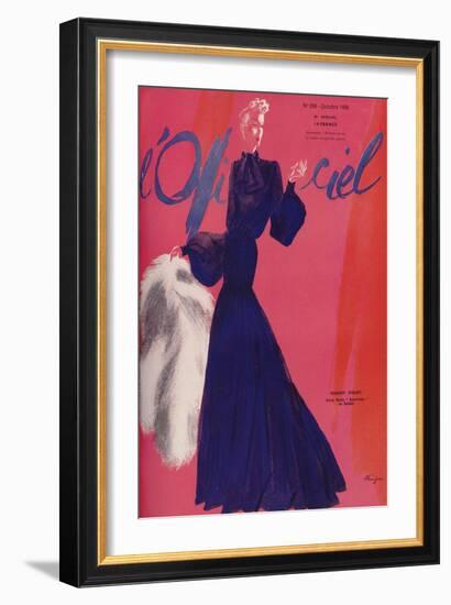 L'Officiel, June 1938 - Madeleine Vionn-Lbenigni-Framed Art Print