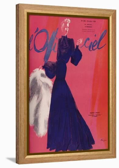 L'Officiel, June 1938 - Madeleine Vionn-Lbenigni-Framed Stretched Canvas