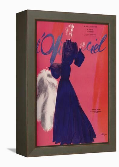 L'Officiel, June 1938 - Madeleine Vionn-Lbenigni-Framed Stretched Canvas