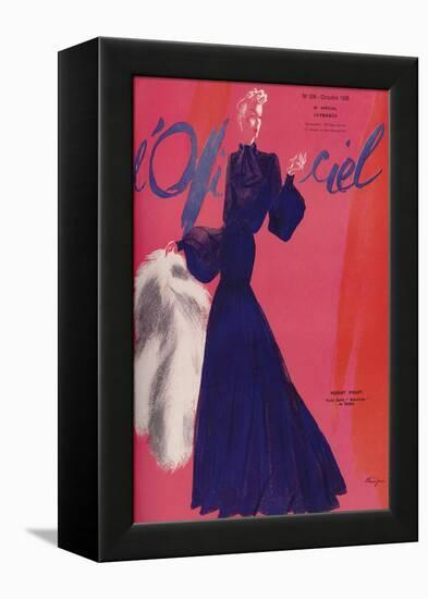 L'Officiel, June 1938 - Madeleine Vionn-Lbenigni-Framed Stretched Canvas