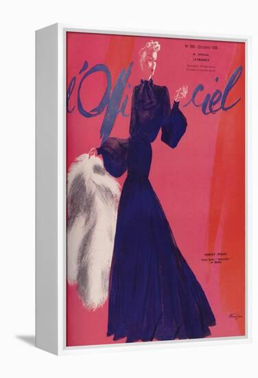 L'Officiel, June 1938 - Madeleine Vionn-Lbenigni-Framed Stretched Canvas