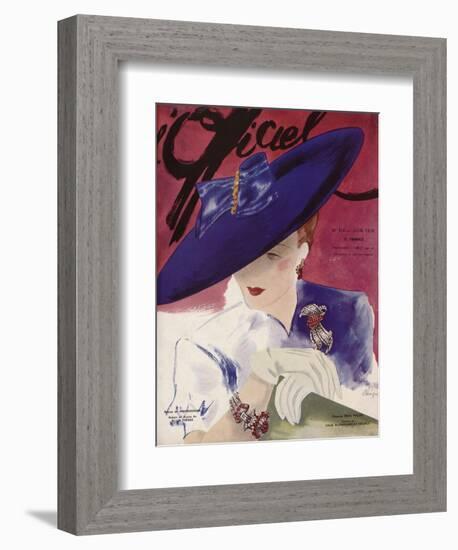 L'Officiel, June 1939 - Rose Valois-Lbenigni-Framed Premium Giclee Print