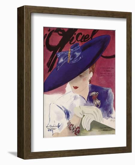 L'Officiel, June 1939 - Rose Valois-Lbenigni-Framed Premium Giclee Print