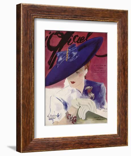 L'Officiel, June 1939 - Rose Valois-Lbenigni-Framed Premium Giclee Print