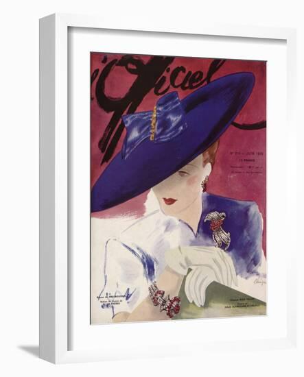 L'Officiel, June 1939 - Rose Valois-Lbenigni-Framed Art Print