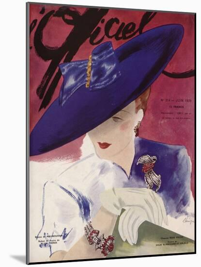 L'Officiel, June 1939 - Rose Valois-Lbenigni-Mounted Art Print