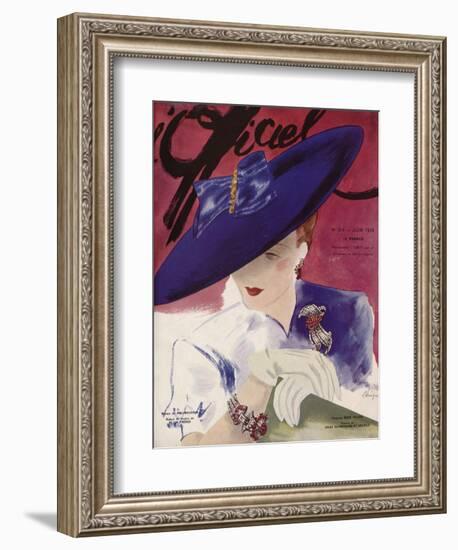 L'Officiel, June 1939 - Rose Valois-Lbenigni-Framed Art Print