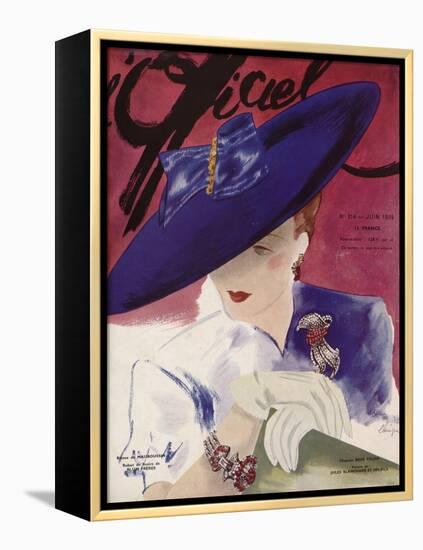 L'Officiel, June 1939 - Rose Valois-Lbenigni-Framed Stretched Canvas