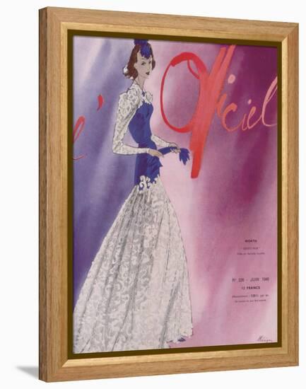 L'Officiel, June 1940 - Worth-Lbenigni-Framed Stretched Canvas