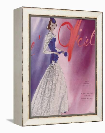 L'Officiel, June 1940 - Worth-Lbenigni-Framed Stretched Canvas