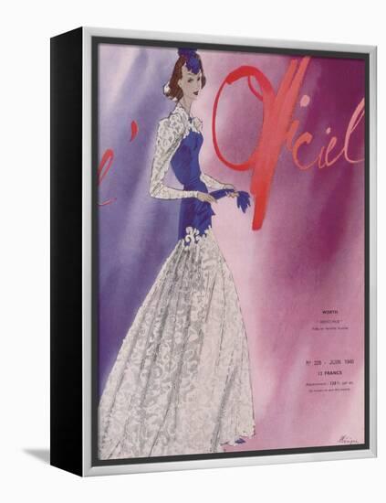 L'Officiel, June 1940 - Worth-Lbenigni-Framed Stretched Canvas