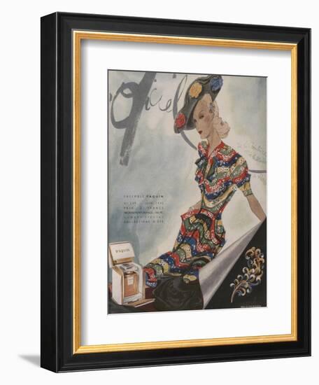 L'Officiel, June 1942 - Paquin, Bijoux de Mauboussin-Lbenigni-Framed Premium Giclee Print
