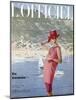 L'Officiel, June 1963 - Ensemble de Plage de Pierre Cardin en Toile Malouine de Ducharne-Arsac & Manoug-Mounted Art Print