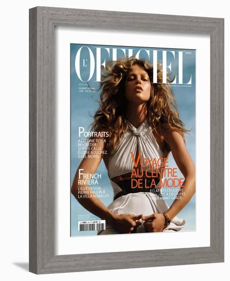 L'Officiel, June-July 2007 - Masha-Elina Kechicheva-Framed Art Print