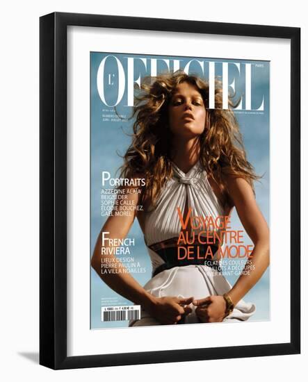 L'Officiel, June-July 2007 - Masha-Elina Kechicheva-Framed Art Print