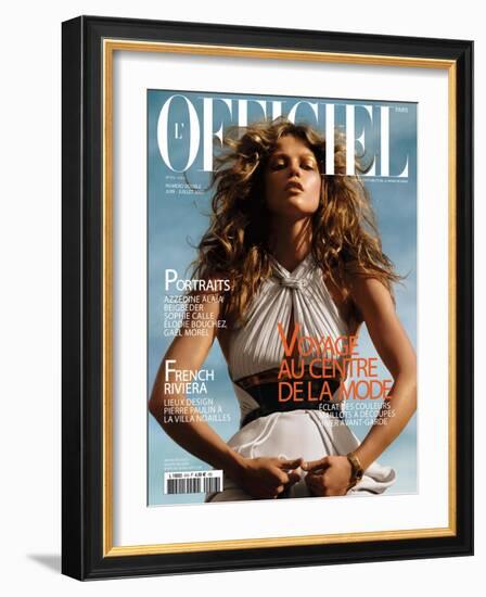 L'Officiel, June-July 2007 - Masha-Elina Kechicheva-Framed Art Print