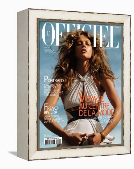 L'Officiel, June-July 2007 - Masha-Elina Kechicheva-Framed Stretched Canvas