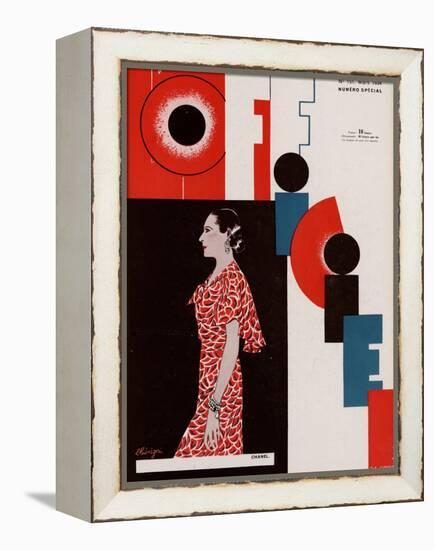 L'Officiel, March 1934 - Chanel-Lbengini & A.P. Covillot-Framed Stretched Canvas