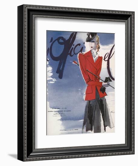 L'Officiel, March 1940 - L. Mendel-Lbenigni-Framed Premium Giclee Print