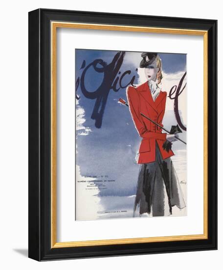 L'Officiel, March 1940 - L. Mendel-Lbenigni-Framed Premium Giclee Print