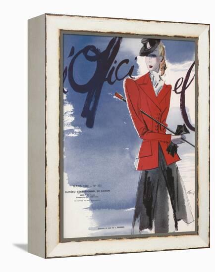 L'Officiel, March 1940 - L. Mendel-Lbenigni-Framed Stretched Canvas