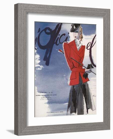 L'Officiel, March 1940 - L. Mendel-Lbenigni-Framed Art Print