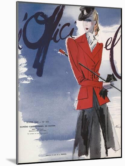 L'Officiel, March 1940 - L. Mendel-Lbenigni-Mounted Art Print