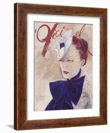 L'Officiel, March 1941 - Rose Valois-Lbenigni-Framed Art Print